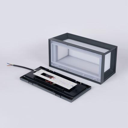 Brilagi - LED āra sienas gaismeklis PARKER LED/12W/230V antracīts IP44