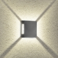 Brilagi - LED āra sienas gaismeklis QUADRAY LED/4W/230V antracīts IP65