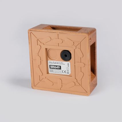 Brilagi - LED āra sienas gaismeklis QUADRAY LED/6W/230V koka dekors IP54