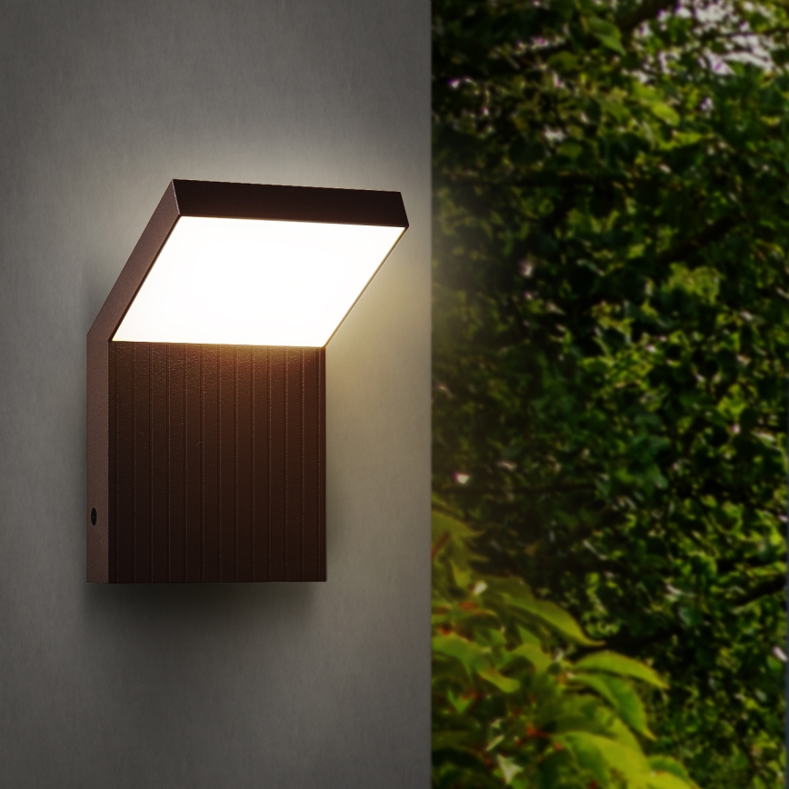 Brilagi - LED āra sienas gaismeklis RIANO LED/8W/230V brūns IP65