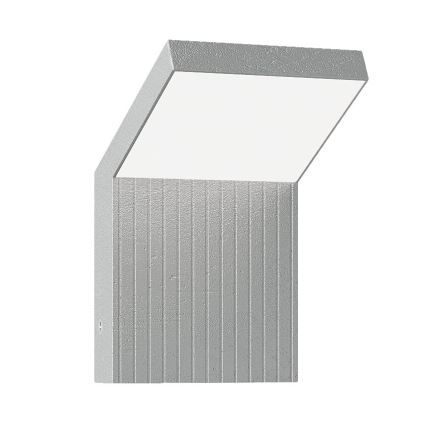 Brilagi - LED āra sienas gaismeklis RIANO LED/8W/230V sudraba IP65