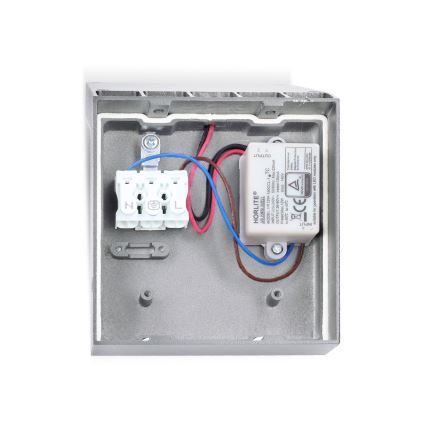 Brilagi - LED āra sienas gaismeklis RIANO LED/8W/230V sudraba IP65