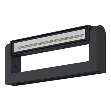 Brilagi - LED āra sienas gaismeklis SALERNO LED/12W/230V 35,5 cm antracīts IP65