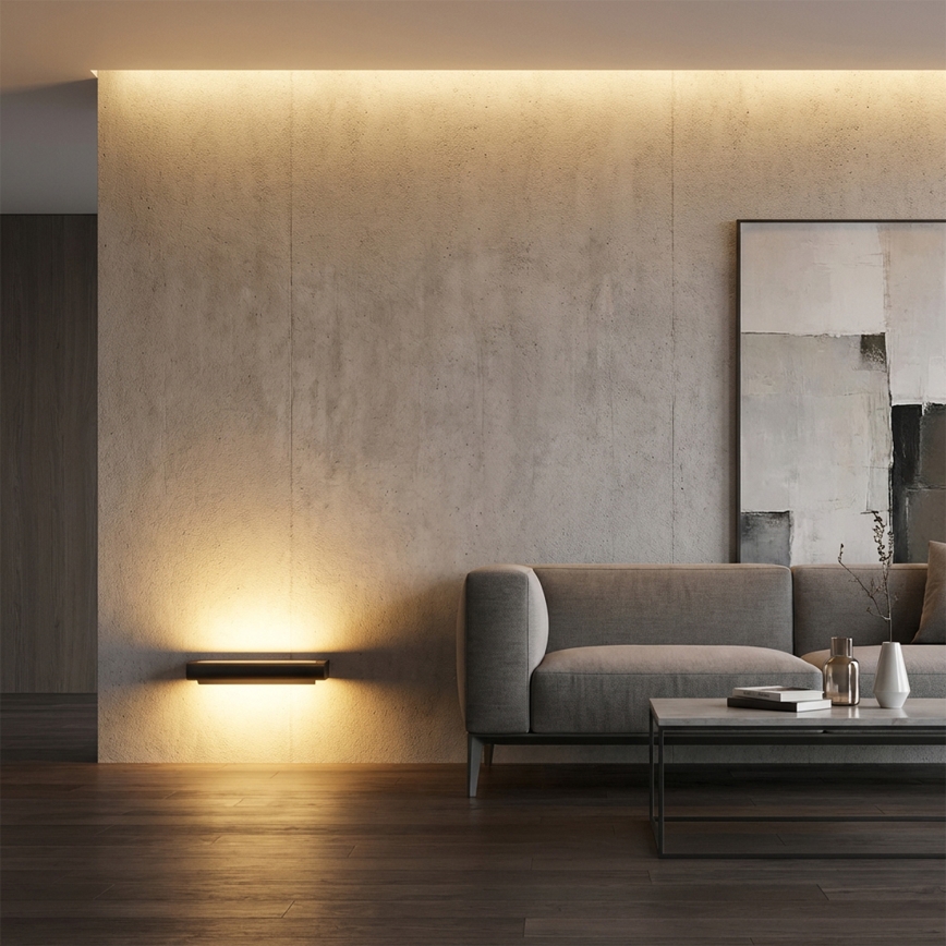 Brilagi - LED āra sienas gaismeklis SALERNO LED/12W/230V 35,5 cm antracīts IP65