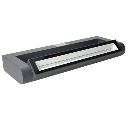 Brilagi - LED āra sienas gaismeklis SALERNO LED/12W/230V 35,5 cm antracīts IP65