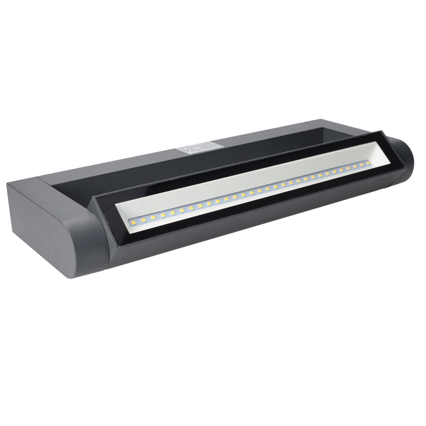 Brilagi - LED āra sienas gaismeklis SALERNO LED/12W/230V 35,5 cm antracīts IP65