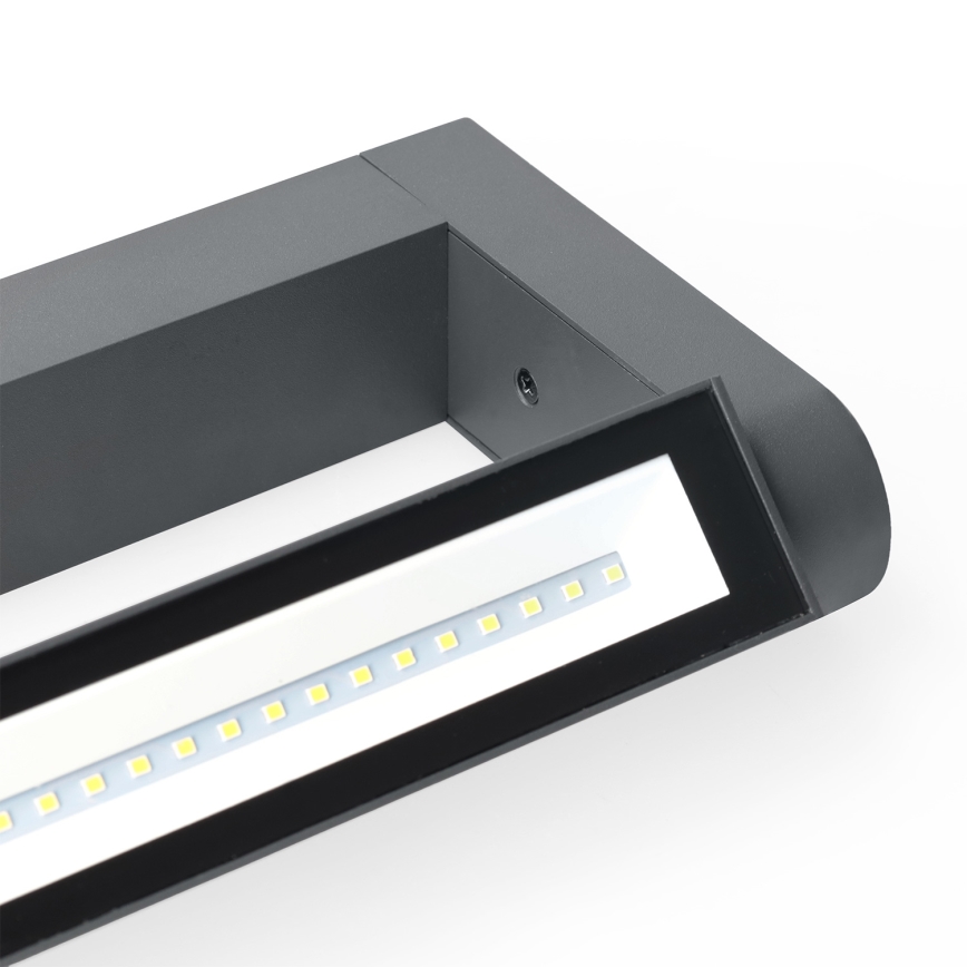 Brilagi - LED āra sienas gaismeklis SALERNO LED/12W/230V 35,5 cm antracīts IP65