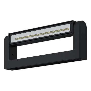 Brilagi - LED āra sienas gaismeklis SALERNO LED/12W/230V 35,5 cm melns IP65