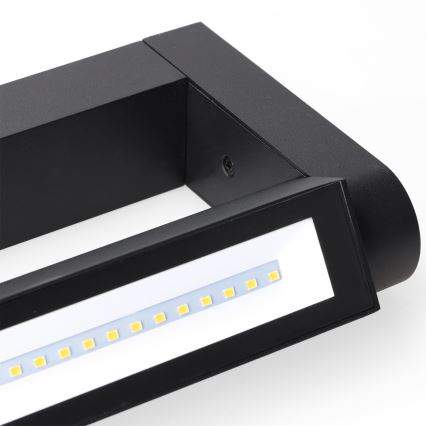 Brilagi - LED āra sienas gaismeklis SALERNO LED/12W/230V 35,5 cm melns IP65