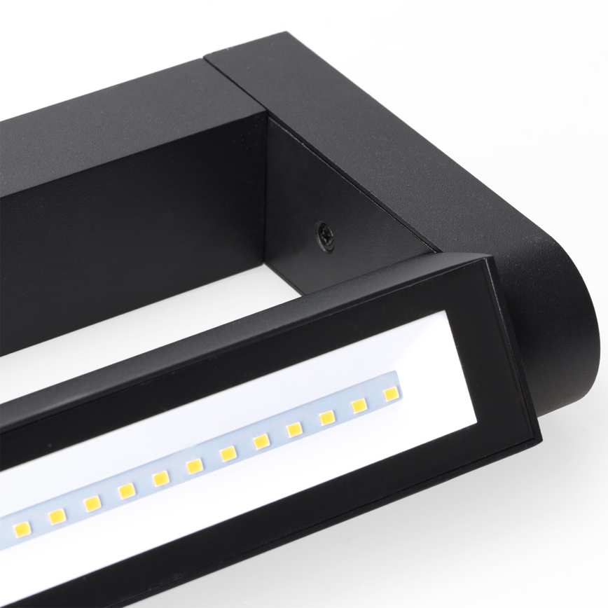 Brilagi - LED āra sienas gaismeklis SALERNO LED/12W/230V 35,5 cm melns IP65