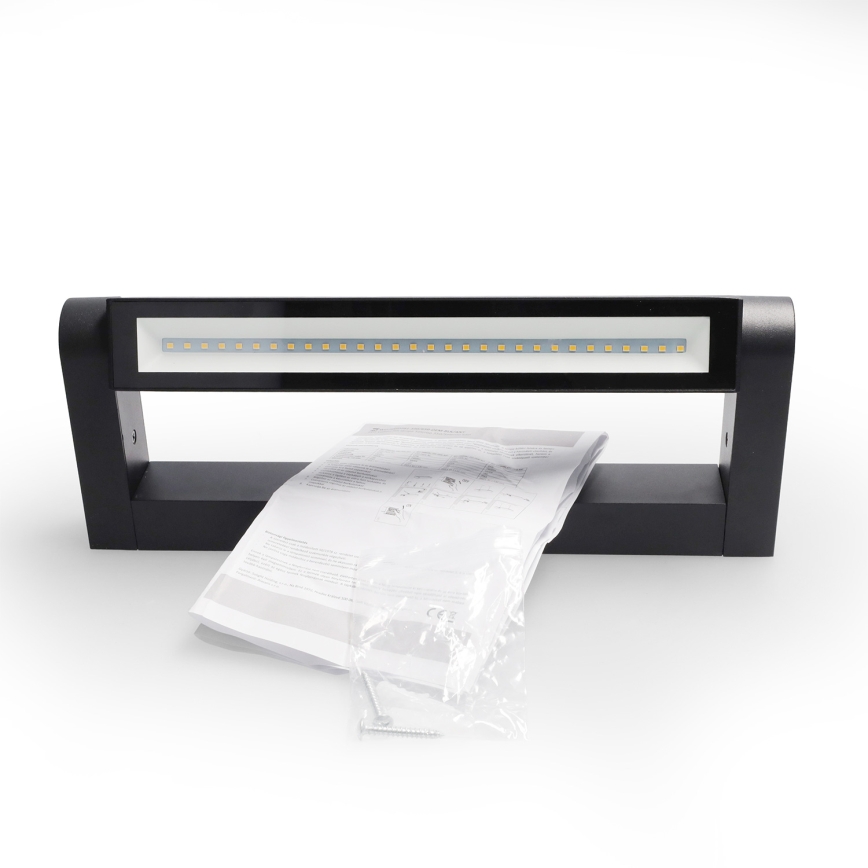 Brilagi - LED āra sienas gaismeklis SALERNO LED/12W/230V 35,5 cm melns IP65