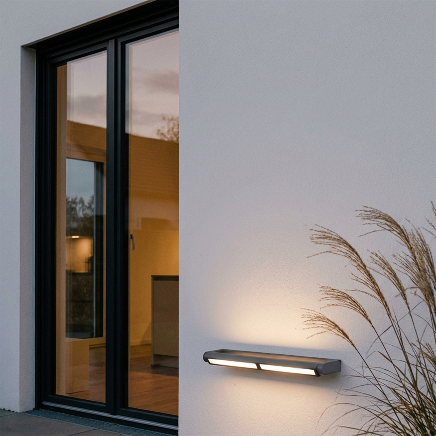 Brilagi - LED āra sienas gaismeklis SALERNO LED/24W/230V 66 cm antracīts IP65