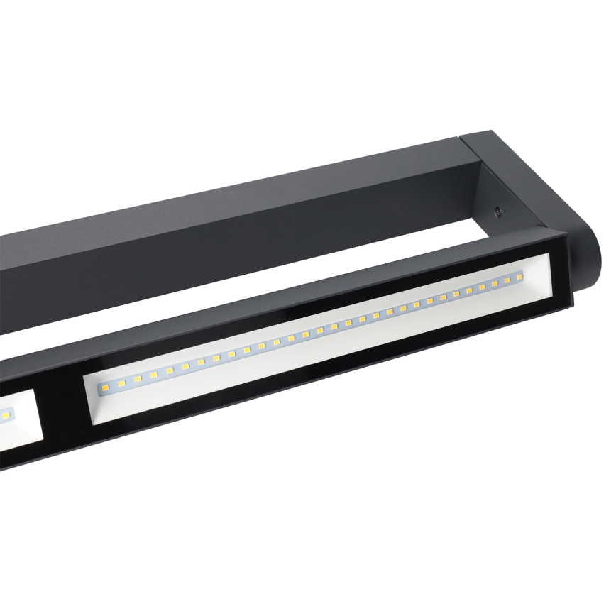 Brilagi - LED āra sienas gaismeklis SALERNO LED/24W/230V 66 cm antracīts IP65