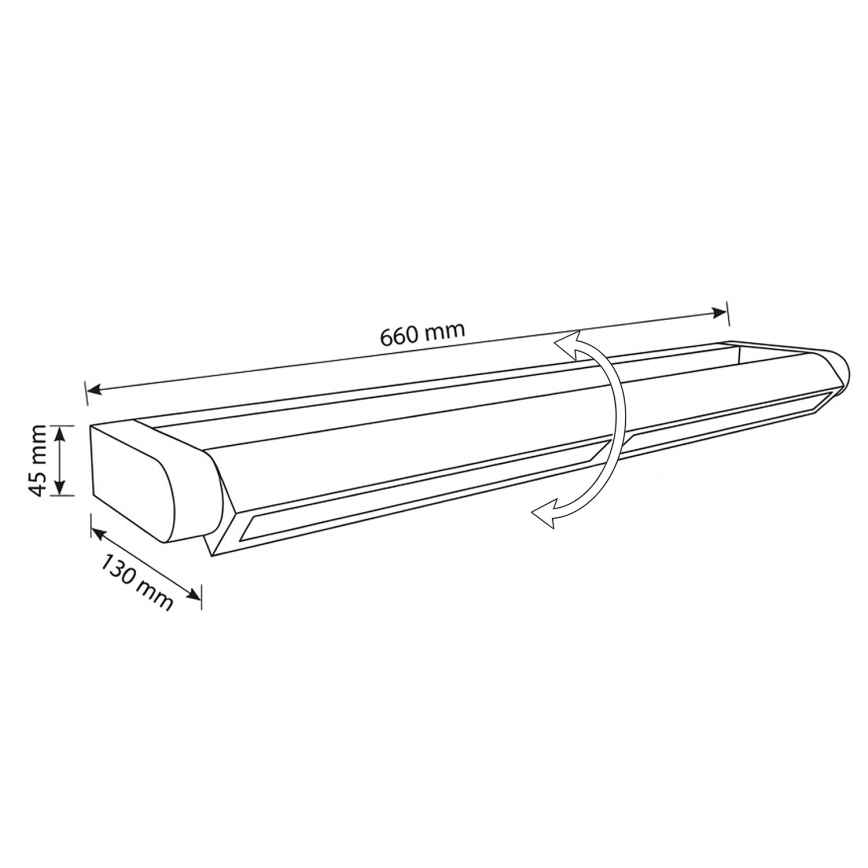 Brilagi - LED āra sienas gaismeklis SALERNO LED/24W/230V 66 cm antracīts IP65