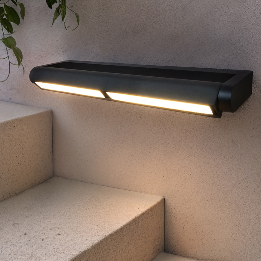Brilagi - LED āra sienas gaismeklis SALERNO LED/24W/230V 66 cm melns IP65