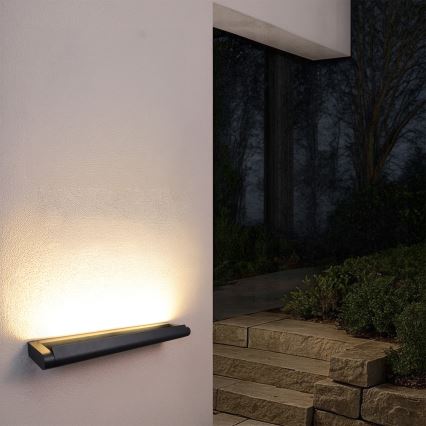 Brilagi - LED āra sienas gaismeklis SALERNO LED/24W/230V 66 cm melns IP65