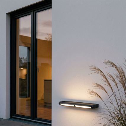 Brilagi - LED āra sienas gaismeklis SALERNO LED/24W/230V 66 cm melns IP65