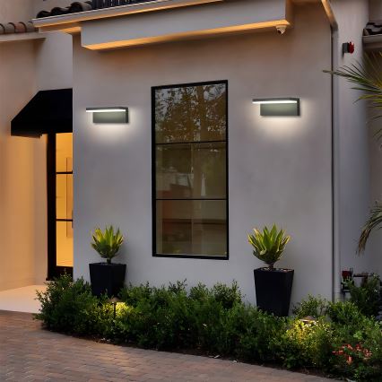 Brilagi - LED āra sienas gaismeklis TESSI LED/10W/230V antracīts IP54