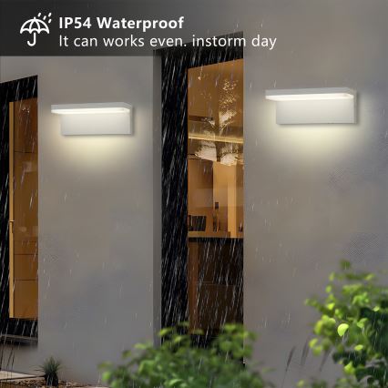 Brilagi - LED āra sienas gaismeklis TESSI LED/10W/230V balta IP54