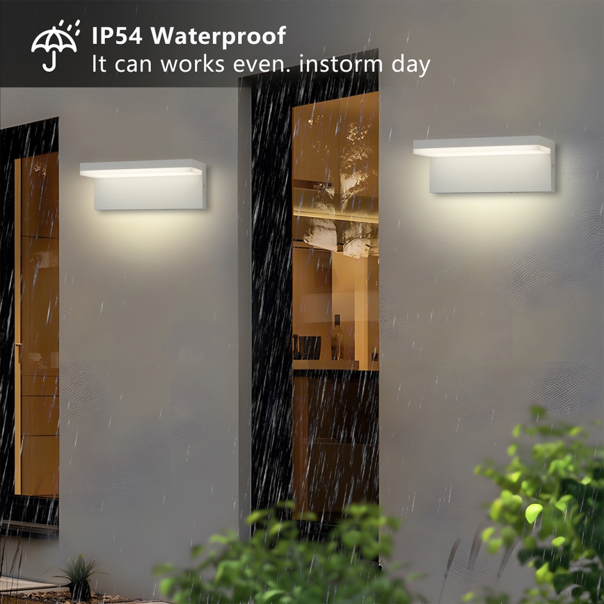 Brilagi - LED āra sienas gaismeklis TESSI LED/10W/230V balta IP54