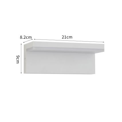 Brilagi - LED āra sienas gaismeklis TESSI LED/10W/230V balta IP54