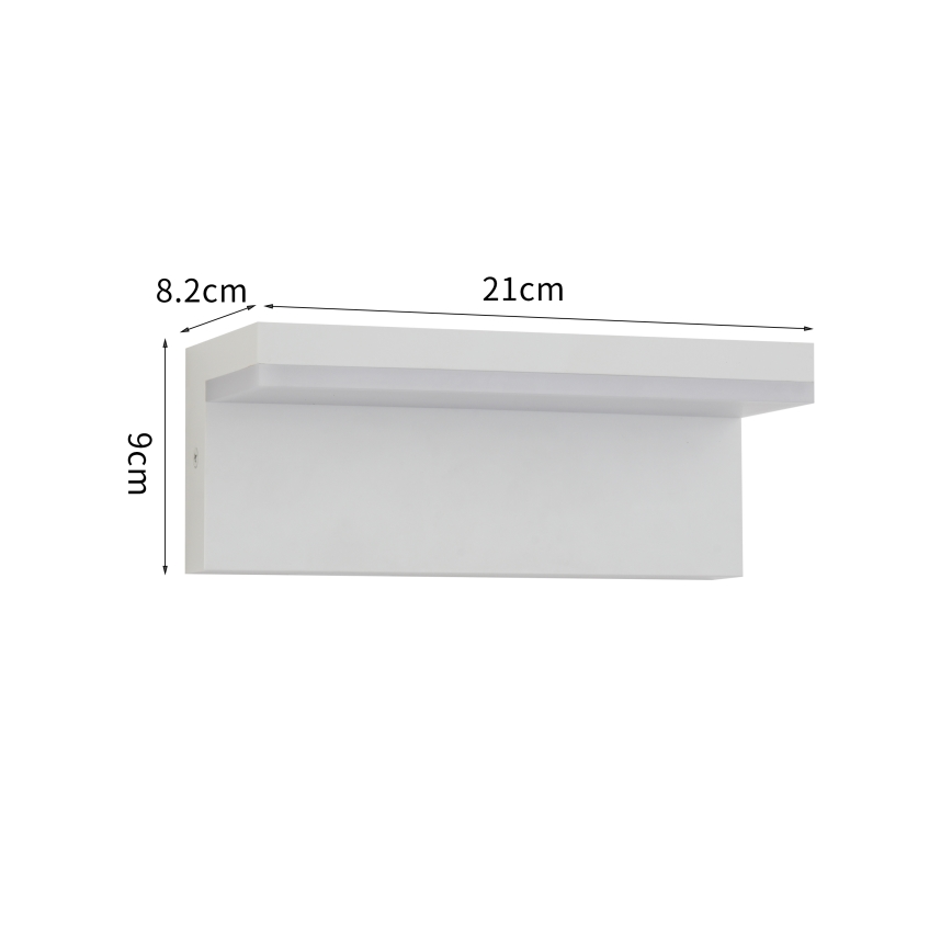 Brilagi - LED āra sienas gaismeklis TESSI LED/10W/230V balta IP54