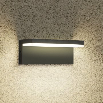 Brilagi - LED āra sienas gaismeklis TESSI LED/10W/230V melns IP54
