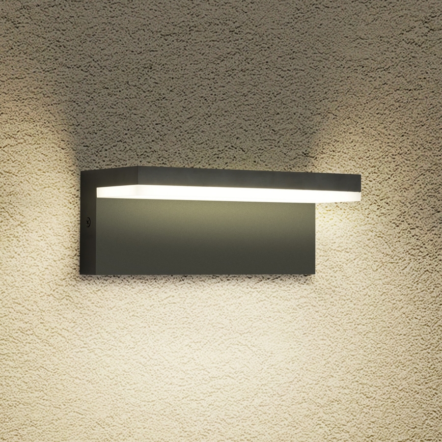 Brilagi - LED āra sienas gaismeklis TESSI LED/10W/230V melns IP54