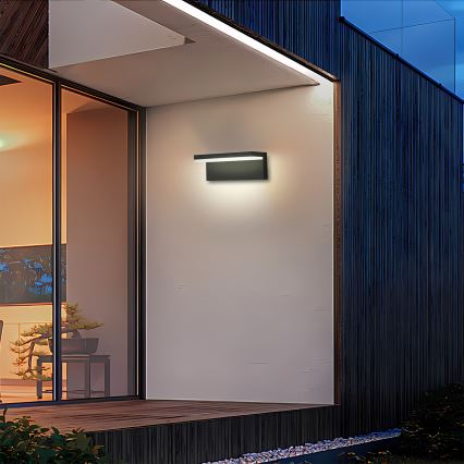 Brilagi - LED āra sienas gaismeklis TESSI LED/10W/230V melns IP54