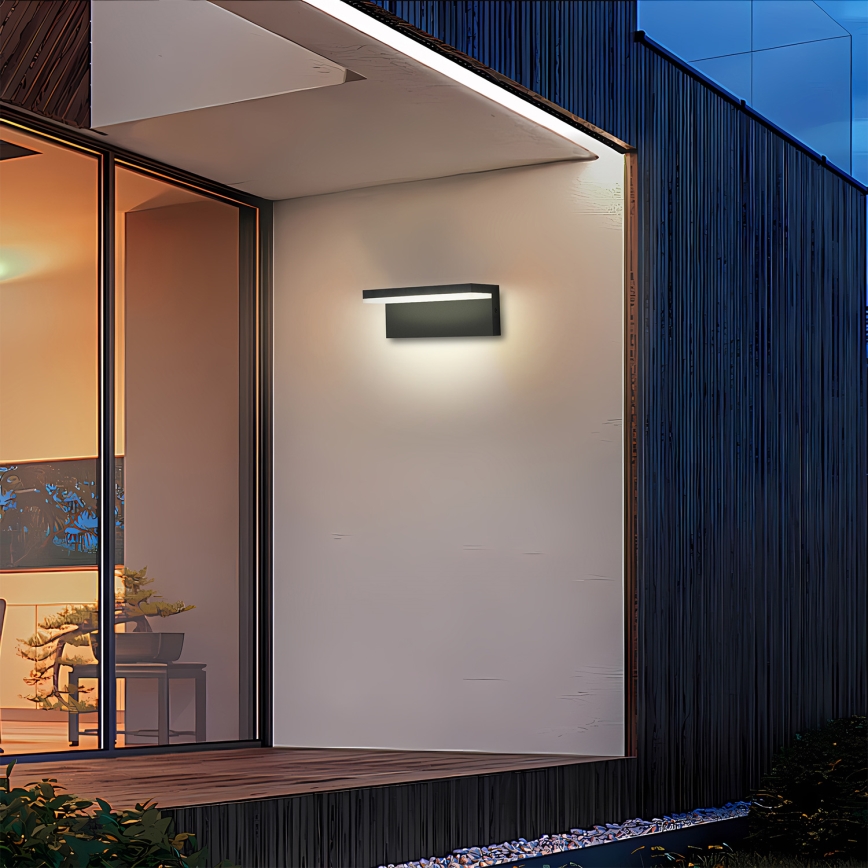 Brilagi - LED āra sienas gaismeklis TESSI LED/10W/230V melns IP54