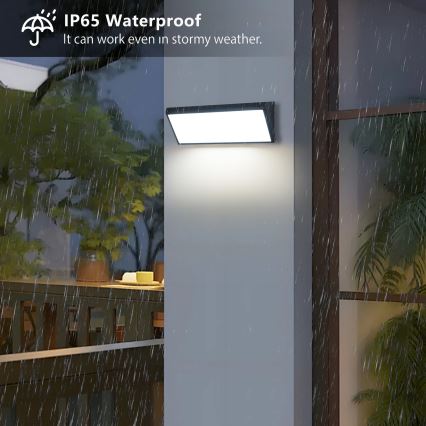 Brilagi - LED āra sienas gaismeklis TRIANGLE LED/42W/230V 3000/4000/6500K melns IP65