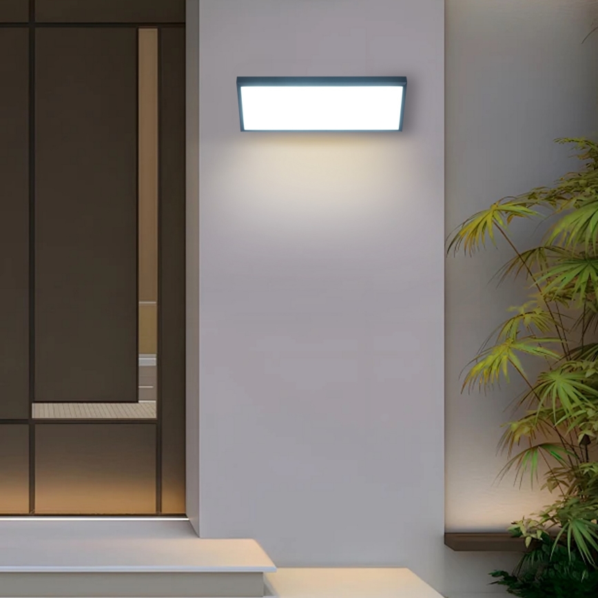 Brilagi - LED āra sienas gaismeklis TRIANGLE LED/42W/230V antracīts IP65