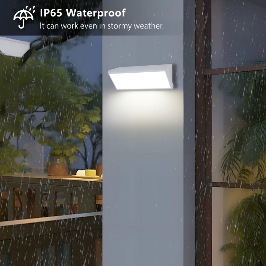 Brilagi - LED āra sienas gaismeklis TRIANGLE LED/42W/230V balts IP65