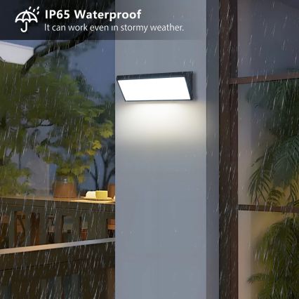 Brilagi - LED āra sienas gaismeklis TRIANGLE LED/42W/230V melns IP65