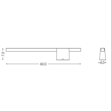BRILAGI - LED Āra sienas gaismeklis VELORA LED/9W/230V 60 cm IP44 brūns