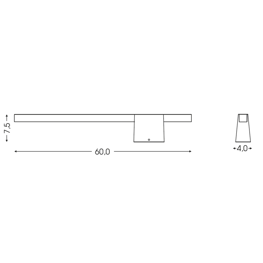 BRILAGI - LED āra sienas gaismeklis VELORA LED/9W/230V 60 cm IP44 melns