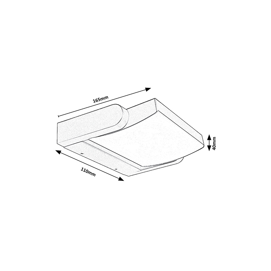 Brilagi - LED Āra sienas lampa ANKLE LED/18W/230V 4000K IP65 antracīta
