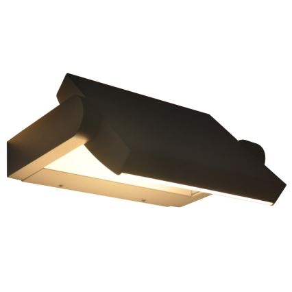Brilagi - LED Āra sienas lampa ar sensoru ANKLE LED/18W/230V 3000K IP65 antracīta