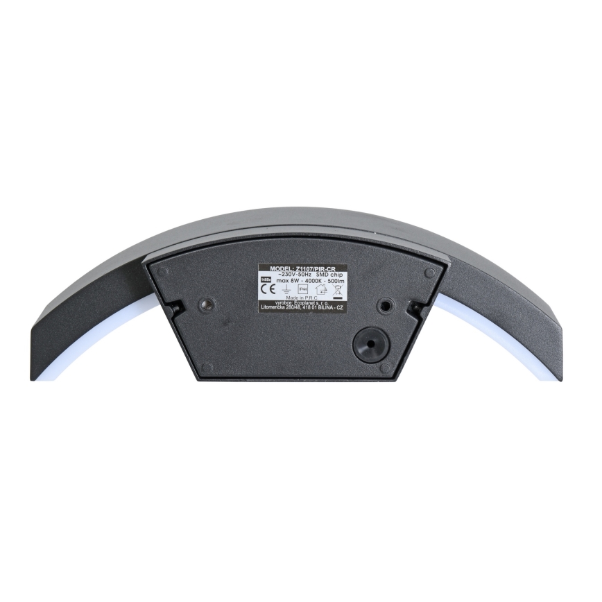 Brilagi - LED Āra sienas lampa ar sensoru ARCELO LED/8W/230V IP54