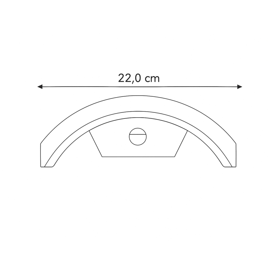 Brilagi - LED āra sienas lampa ar sensoru ARCELO LED/8W/230V IP54