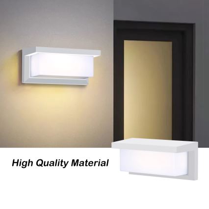 Brilagi - LED Āra sienas lampa ar sensoru BRICKY LED/12W/230V balta IP54
