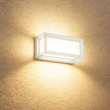 Brilagi - LED āra sienas gaismeklis ar sensoru PARKER LED/12W/230V balts IP44