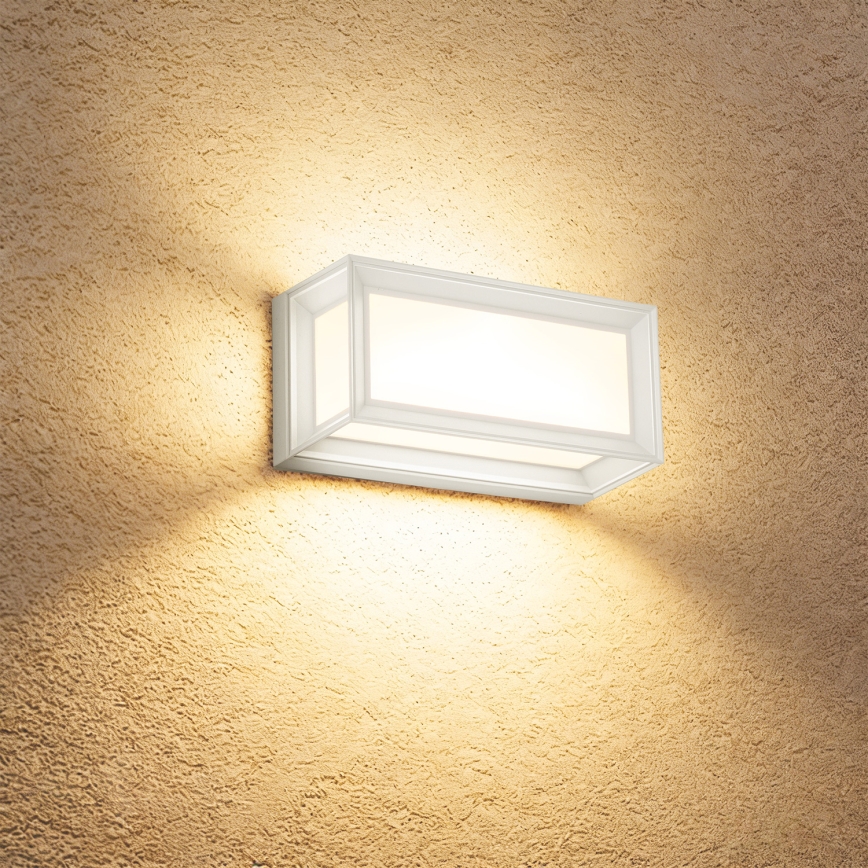 Brilagi - LED āra sienas gaismeklis ar sensoru PARKER LED/12W/230V balts IP44