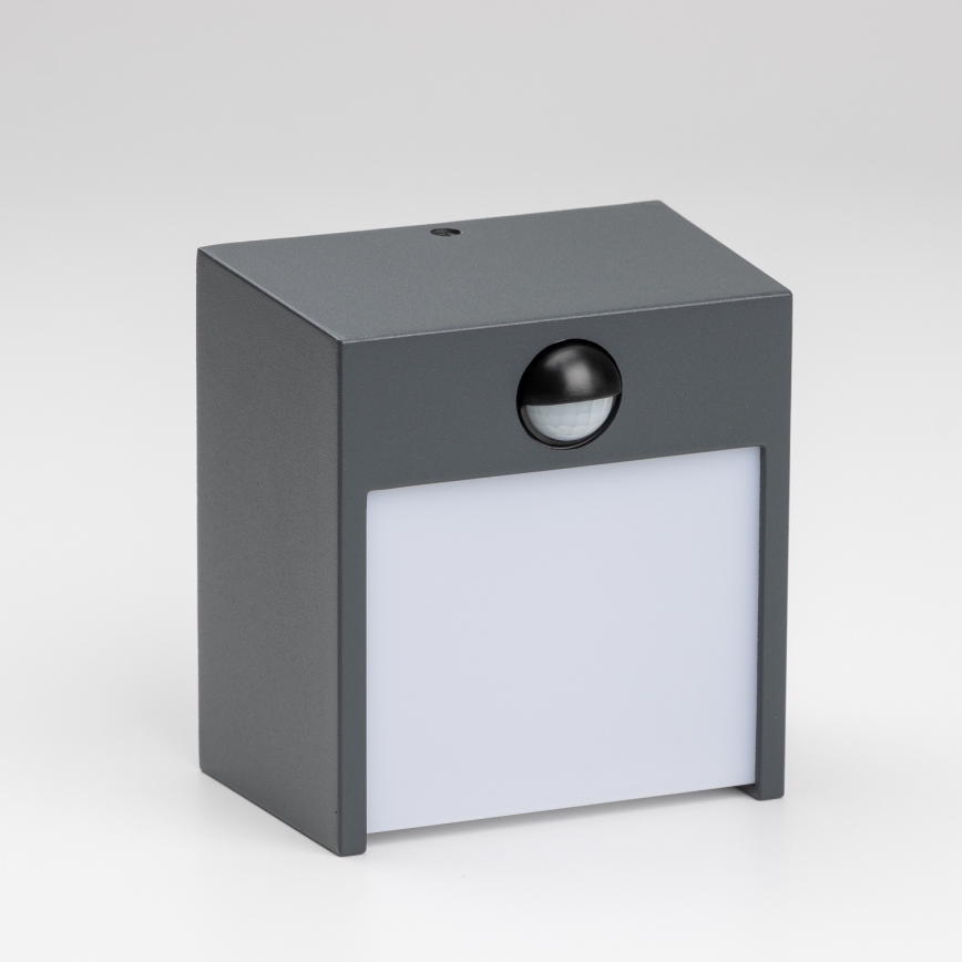 Brilagi - LED Āra sienas lampa ar sensoru TERNI LED/12W/230V antracīta IP44