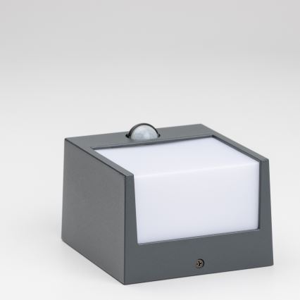 Brilagi - LED Āra sienas lampa ar sensoru TERNI LED/12W/230V antracīta IP44