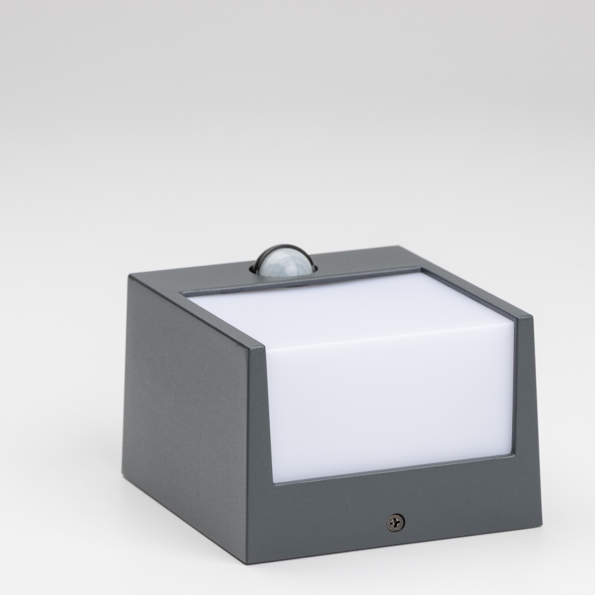 Brilagi - LED Āra sienas lampa ar sensoru TERNI LED/12W/230V antracīta IP44