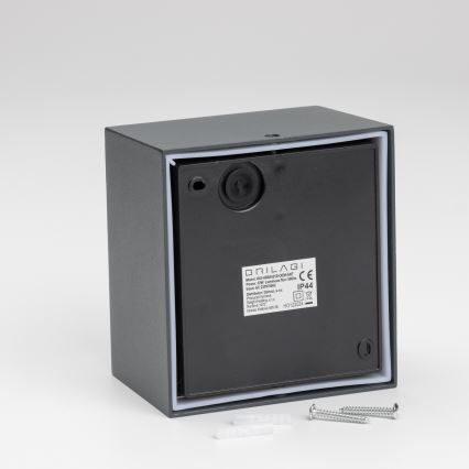 Brilagi - LED Āra sienas lampa ar sensoru TERNI LED/12W/230V antracīta IP44