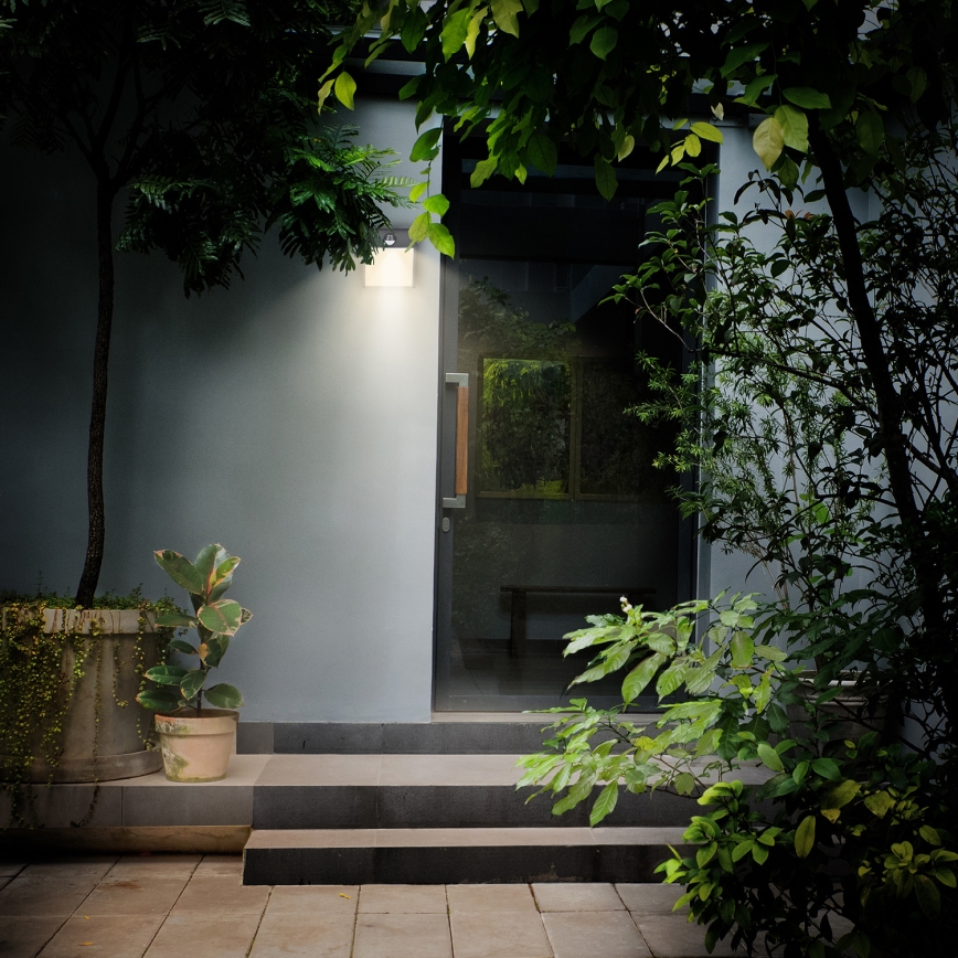 Brilagi - LED Āra sienas lampa ar sensoru TERNI LED/12W/230V antracīta IP44