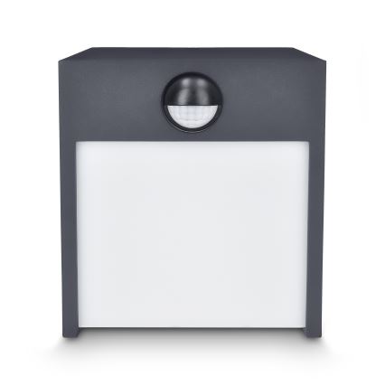 Brilagi - LED Āra sienas lampa ar sensoru TERNI LED/12W/230V antracīta IP44