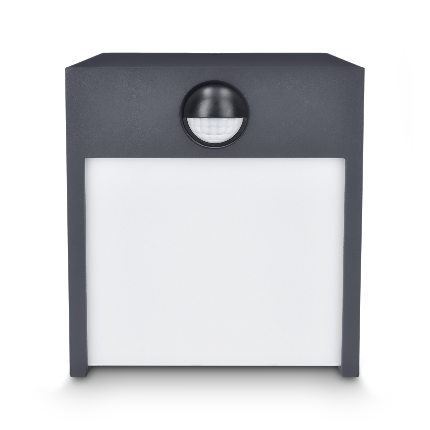 Brilagi - LED Āra sienas lampa ar sensoru TERNI LED/12W/230V antracīta IP44